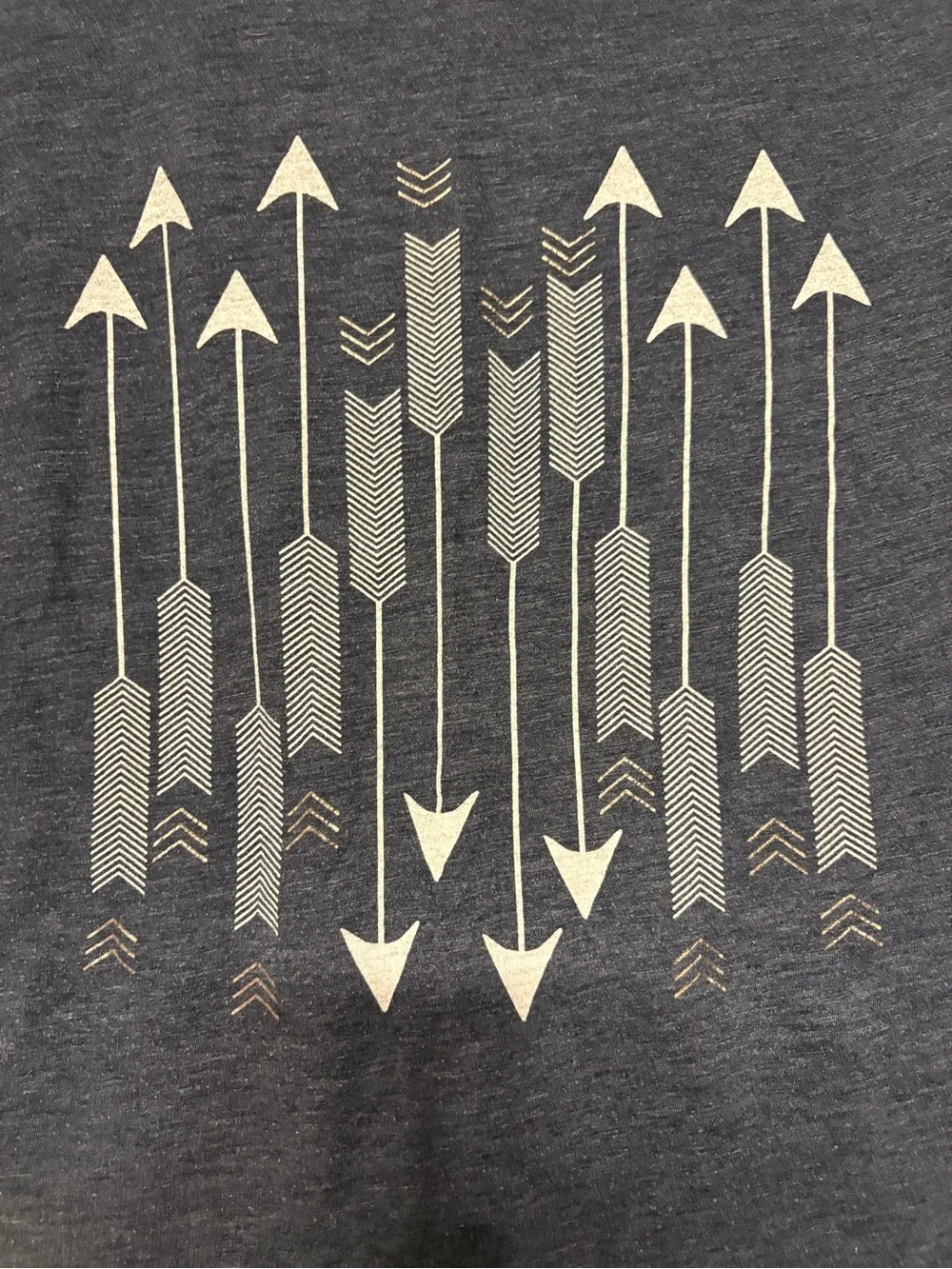 Old Navy Charcoal Graphic Tee with Cream Logo